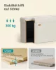 SONGMICS LSF297LH01 tároló puff bársony krémfehér 110 L