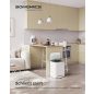 SONGMICS Modern Pedálos Szemeteskuka 20L Acél Felhőfehér Soft-Close