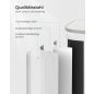 SONGMICS Modern Pedálos Szemeteskuka 20L Acél Felhőfehér Soft-Close
