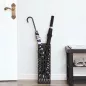   SONGMICS Modern Fém Esernyőtartó Állvány Kivehető Csepptálcával Fekete