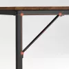 VASAGLE Íróasztal Számítógépasztal 120 x 60 x 75 cm Rusztikus Barna Fekete Ipari Stílus