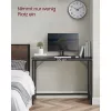 VASAGLE LWD041B56 kompakt számítógépasztal fém vázzal fekete ipari design