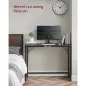   VASAGLE LWD041B56 kompakt számítógépasztal fém vázzal fekete ipari design