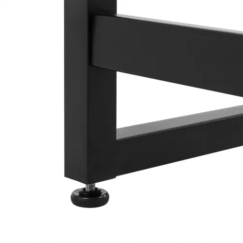 VASAGLE ALINRU L-alakú Számítógépasztal Monitortartóval Greige-Fekete