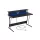 VASAGLE Gaming Desk LED-es gamer asztal beépített elosztóval és monitortartóval fekete 120 x 60 x 76 cm