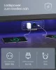 VASAGLE Gaming Desk LED-es gamer asztal beépített elosztóval és monitortartóval fekete 120 x 60 x 76 cm