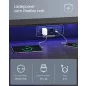   VASAGLE Gaming Desk LED-es gamer asztal beépített elosztóval és monitortartóval fekete 120 x 60 x 76 cm