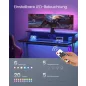   VASAGLE Gaming Desk LED-es gamer asztal beépített elosztóval és monitortartóval fekete 120 x 60 x 76 cm
