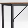 VASAGLE számítógépasztal 100 x 50 x 75 cm rusztikus barna és fekete ipari stílusú
