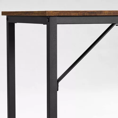 VASAGLE számítógépasztal 100 x 50 x 75 cm rusztikus barna és fekete ipari stílusú
