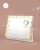 SONGMICS LWM001W02 sminktükör 15 LED izzóval matt fehér 58 x 43 cm
