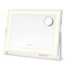 SONGMICS LWM002W02 LED-es sminktükör 15 izzóval matt fehér érintésvezérléssel