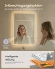 SONGMICS LED-es fürdőszobai tükör páramentesítő funkcióval 70,7 x 50,7 cm felhőfehér