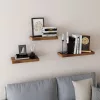 VASAGLE Rusztikus Lebegő Fali Polc MDF Fából