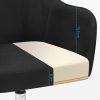 SONGMICS Modern Ergonomikus Irodai Szék Magasságállítható Fekete Műlen Huzattal
