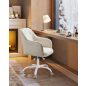SONGMICS OBG019W01 Ergonomikus Forgószék Sherpa Szövettel Krémfehér