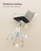 SONGMICS OBG019W01 Ergonomikus Forgószék Sherpa Szövettel Krémfehér