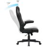 SONGMICS Ergonomikus Gamer Irodai Szék Állítható Magasságú PU Bőr Fekete