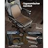 SONGMICS HOME Ergonomikus Gamer Szék Lábtartóval Fekete PU Bőr
