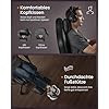 SONGMICS HOME Ergonomikus Gamer Szék Lábtartóval Fekete PU Bőr