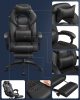 SONGMICS OBG077B01 Ergonomikus Gamer Szék Lábtartóval Fekete