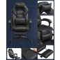 SONGMICS OBG077B01 Ergonomikus Gamer Szék Lábtartóval Fekete