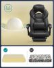 SONGMICS OBG077B01 Ergonomikus Gamer Szék Lábtartóval Fekete