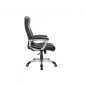 SONGMICS OBG21B Ergonomikus Irodai Szék Fekete PU Bőr