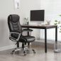 SONGMICS OBG21B Ergonomikus Irodai Szék Fekete PU Bőr