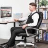 SONGMICS OBG21B Ergonomikus Irodai Szék Fekete PU Bőr