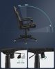 SONGMICS Racing Sport Gamer Szék PU Bőr Fekete Ergonomikus Irodai Szék