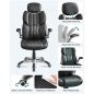 SONGMICS Racing Gamer Szék Fekete Ergonomikus Irodai Szék