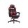 SONGMICS Racing Gamer Szék Lábtartóval Ergonomikus Fekete-Piros