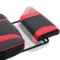 SONGMICS Racing Gamer Szék Lábtartóval Ergonomikus Fekete-Piros