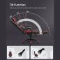 SONGMICS Executive Gamer Szék Ergonomikus Műbőr Fekete-Piros