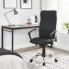 SONGMICS Ergonomikus Irodai Szék Párnázott Szövet Fekete