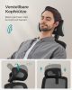 SONGMICS Ergonomikus Irodai Szék Hálós Háttámlával Fekete
