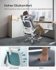 SONGMICS Ergonomikus Irodai Szék Hálós Háttámlával Galambszürke