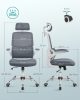 SONGMICS Ergonomikus Irodai Szék Hálós Háttámlával Galambszürke