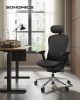 SONGMICS OBN065B01 Ergonomikus Állítható Irodai Szék Hálós Háttámlával - Fekete