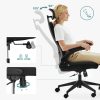 SONGMICS Ergonomikus Irodai Szék Állítható Fejtámlával és Kartámasszal Fekete