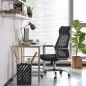 SONGMICS Ergonomikus Hálós Irodai Szék Fejtámasszal Fekete
