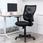 SONGMICS Ergonomikus Hálós Irodai Szék Állítható Deréktámasszal Fekete