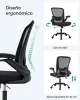 SONGMICS Ergonomikus Irodai Szék Hálós Háttámlával Fekete