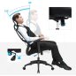 SONGMICS Ergonomikus Irodai Szék Állítható Fejtámlával Fekete