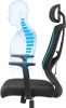 SONGMICS Ergonomikus Irodai Szék Állítható Fejtámlával Fekete