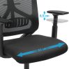 SONGMICS Ergonomikus Irodai Szék Állítható Fejtámlával Fekete
