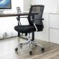 SONGMICS Ergonomikus Hálós Irodai Szék Fekete