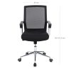 SONGMICS Ergonomikus Hálós Irodai Szék Fekete