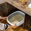 FEANDREA Vintage Rusztikus Macska WC Szekrény Barna